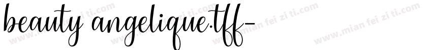 beauty angelique.tff字体转换